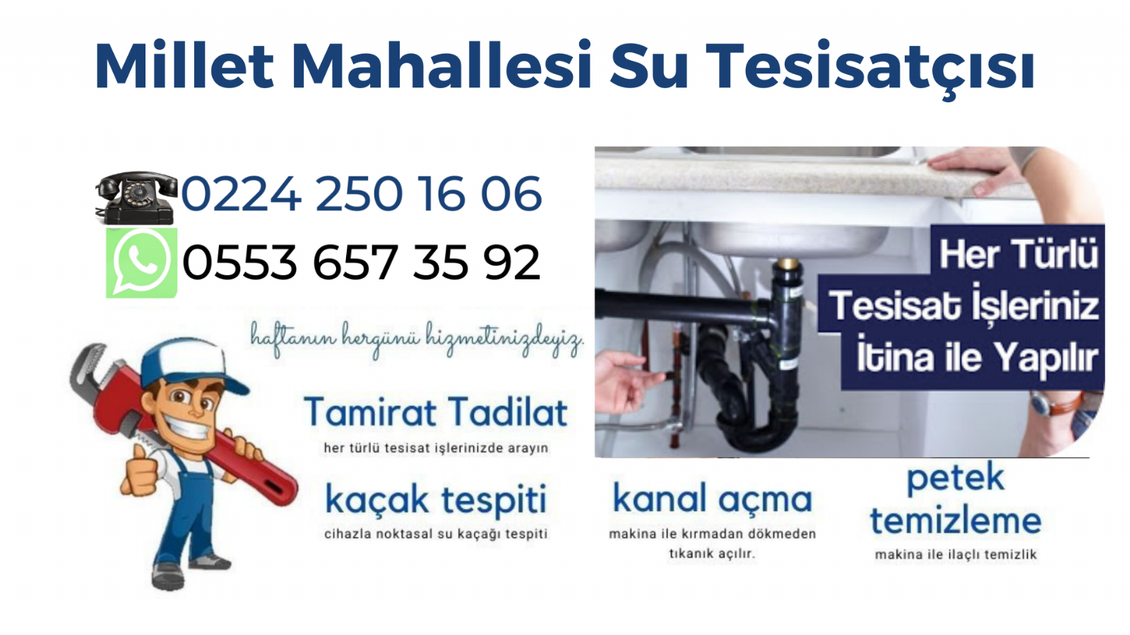 Millet Mahallesi Su Tesisatçısı