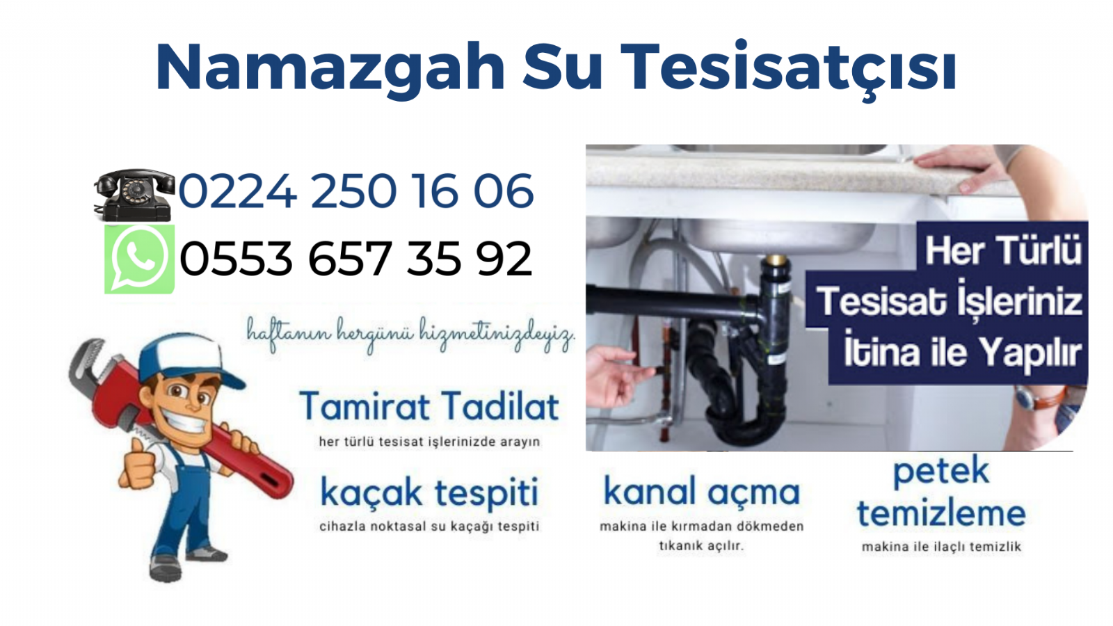 bursa namazgah su tesisatcisi sihhi tesisatcisi 0224 250 16 06 su tesisatcisi